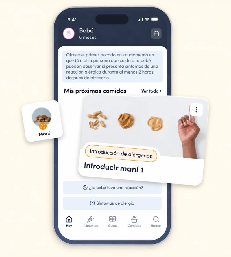 El plan de introducción de alérgenos en la aplicación